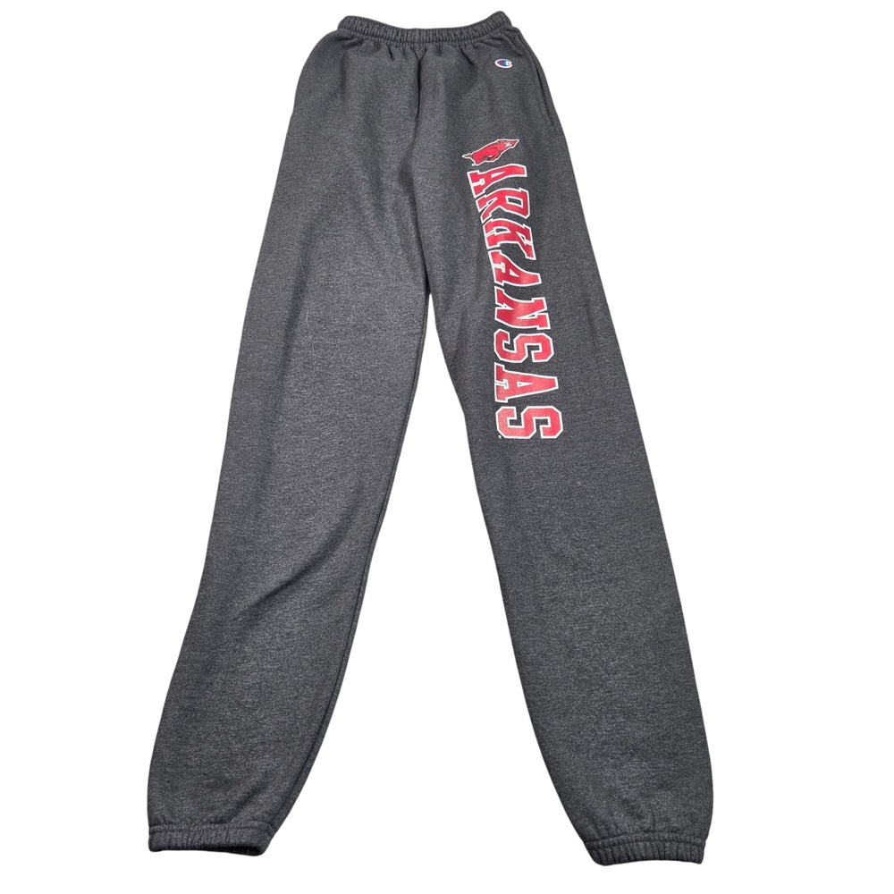 Arkansas Razorbacks Sweatpants Gray XS Graphic Joggers NCAA College